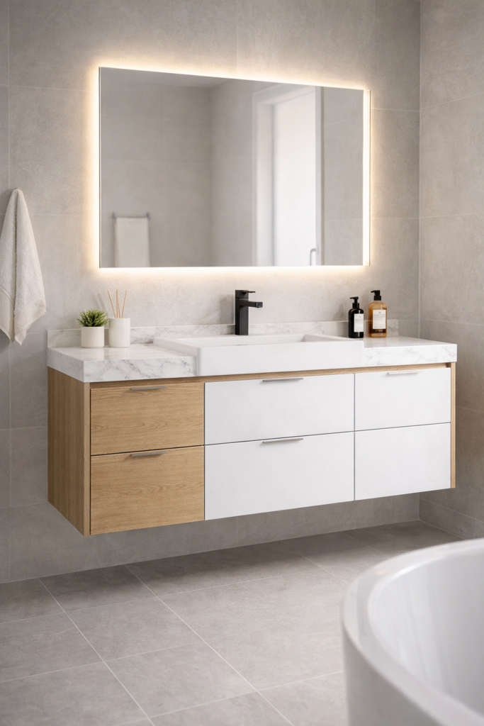 mueble en baño de melamina juliaca 1